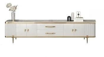 Linmeas-753 Soporte para TV Gabinetes for Sala de Estar, Consola, Chimenea, gabinete de Almacenamiento, aparadores flotantes Modernos, Muebles for Sala de Estar y TV Consola de televisión(2.4m)