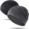 WTACTFUL 2pcs - Kühlende Sommer Beanie Herren Dünn, Fahrrad Cap Skull Cycling Cap Mütze Herre Atmungsaktiv Laufmütze für Sportmütze Fahrrad Laufen Radfahren Outdoor Tarnschwarz + Tarngrau