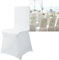 TANYEAR Stuhlhussen Stretch, 50 Stück Universell Stuhlbezüge, Stretchhussen Moderne Hochzeit für Dekoration Geburtstagsfeier Hochzeiten, Stuhldekoration, Weiß