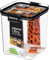DTD QUALITY MATTERS Sistema Tritan Ultra Clear 920ml Square Food Storage Container - Airtight Pantry Jar with Easy-Locking Clips, BPA-Free, Transparent & Black
