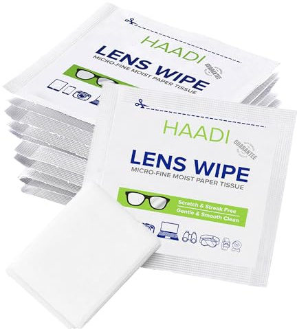 Lot de 900 lingettes nettoyantes pour lunettes emballées individuellement - Convient pour les objectifs de lunettes, appareils photo, jumelles, miroirs, écrans, appareils optiques et électroniques