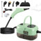 Nettoyeur Vapeur Portable 2500W, 1100ML Nettoyeur Vapeur Haute Pression avec 3 Têtes de Brosse, Nettoyeur Vapeur à Main Multifonctionnel pour Cuisine Meubles Salle de Bains Voiture (Vert Foncé)