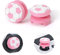DLseego Thumbstick Poignées pour Manette PS5/PS4,2PCS Haute Poignée de Pouce Silicone Football 3D Texture Antidérapant Manettes Poignée de Jeu Cover Compatible avec PS4/PS5,Rose
