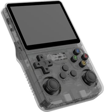 Supercap - Console de Jeu Portable rétro Blanche | Écran IPS de 3,5 Pouces | R36S Portable Pocket Arcade 10 + Carte TF 64 Go | 15 000 + R40S Pro (64G Gray)