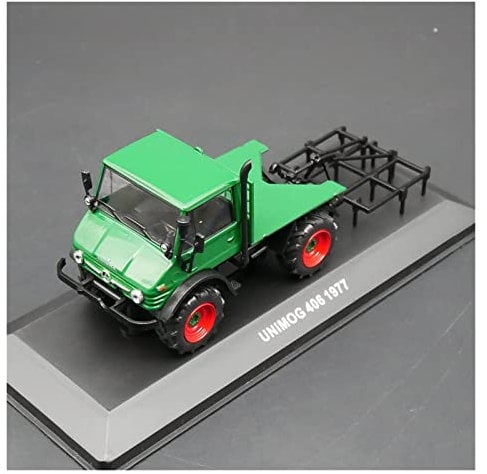 PYWCOM Spielzeugauto für Kinder Für Unimog 406 1977 Ackerschlepper Legierung Modell Spielzeugauto 1 43 Auto Modell Bauset