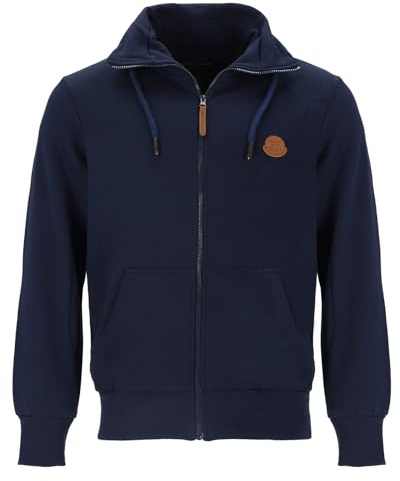 Lizzard Sports Herren Sweatjacke mit Stehkragen - Unifarbene Jacke mit Reißverschluss