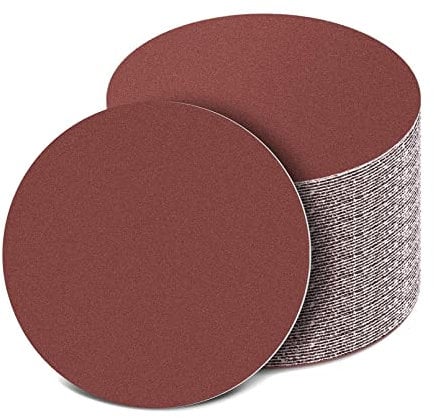 150mm Sanding Discs (40/80/120/180/240 Grits), 150mm Hook and Loop Sandpaper, 6 Inch Sander Pads for Random Orbital Sander(50Pcs)