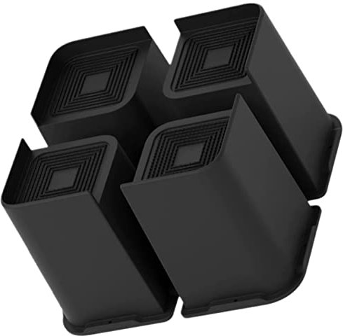 QUMIIRITY 4pcs Furniture Risers Bed and Sofa Feet Elevators Non- Base for Chairs Tables and Appliances Easy Installation