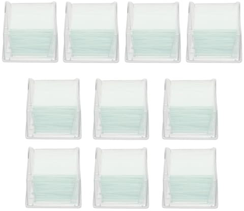 Gatuida 1000 Stück Deckgläser Mikroskop, deckgläser 22x22 Lehrmaterialien Mikroskop-Objektträger Zubehör für Labor Optische Mikroskopie Und Biologie Wissenschaft Studium