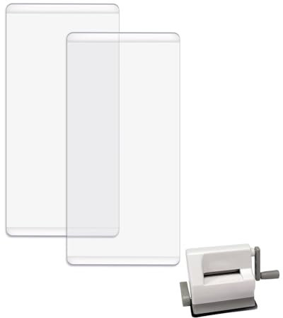 OTCRAFT 2 Pcs/1 Pair Mini Cutting Pads for Die Cutting Machine； Clear Polycarbonate Plastic Mini Cutting Plates,Cutting Pads Die Cutting Plates 5.5x2.6inch (14x6.5cm Thickness:4mm/0.16inch)