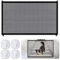Mesh Stair Gate, 110x72cm Stair Gates for Dogs, Pet Safety Gate Dog Stopper Pet Mesh Gates Gates Dog Stair Gates for Providing Pets Safe