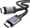 UGREEN Cavo USB C Video 4K@60Hz, USB 3.2 10Gbps, 240W Ricarica Rapida PD 3.1, Compatibile con Macbook Air, HP, ASUS, iPhone 16/15 Pro Max, Galaxy S25/S24 Ultra, Monitor. 1M