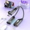 2025 Upgrade Magnetic 2-in-2 Lightning+USB-C to 3.5mm Headphone and USB C Charger Adapter, USBC to 3.5mm Jack Headphone Splitter, iPhone Aux Audio Adapter for iPhone 16/15/14/13/Samsung Galaxy/iPad