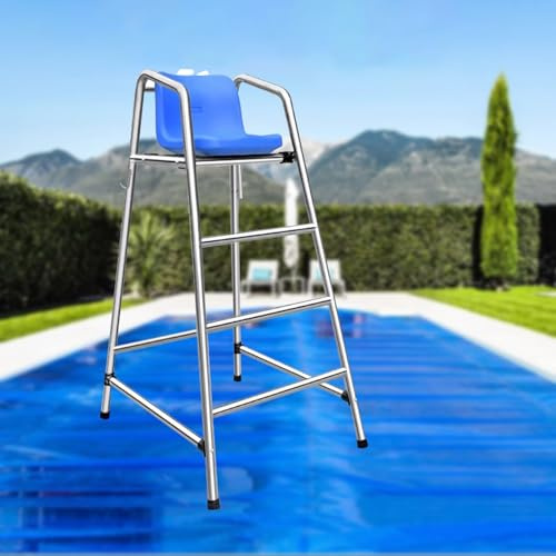 Hohe Rettungsschwimmerstühle, 120 150 180 cm, professioneller Rettungsschwimmerstuhl für Schwimmbäder, Rettungsschwimmerstuhl für oberirdische Pools, hoher Schiedsrichter-Beobachtungssitz für Strand