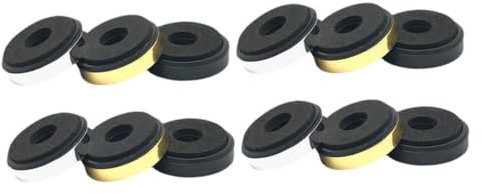 NUOBESTY 12pcs Speaker Isolation Feet Pads for Amplifiers and Turntables Shockproof Spikes for Vibration Absorption 30x8mm Foam Pads for Speakers