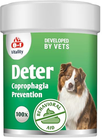 Deter Coprophagia Prevention Supplement Stop Dogs Eating Poop 100 Tablets