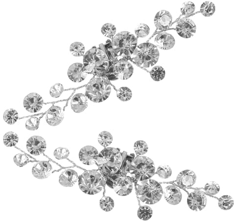 TOYANDONA Strass Schuhclips für Brautschuhe Abnehmbare Schuhschnallen mit Funkelnden Kristallen Elegante Blüten deko Vielseitige Schuh Taschenaccessoires Sicherer Halt Langlebige