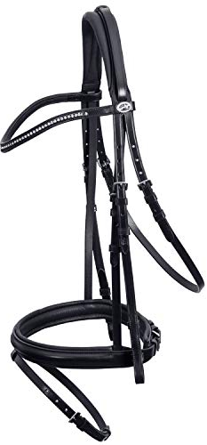 Schockemohle Oslo Classic Line Bridle Black/Silver VB (Cob)