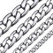 ChainsHouse panzerkette Herren 5mm Breit 20 inch Edelstahl kubanischekette Herren Schmuck mit Schmuckbeutel Vater/Großevater/Bruder