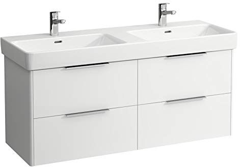 Laufen Base Waschtischunterschrank, 4 Schubladen, für Waschtisch 814968, Farbe: Weiß glänzend - H4025141102611
