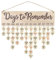 uwows Geburtstagskalender Holz Erinnerung DIY Geschenk Dekoration für Schlafzimmer, Büro, Kindergarten, Familientreffen Dekoration (Days to Remember)