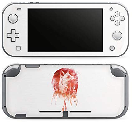 DeinDesign Skin kompatibel mit Nintendo Switch Lite Folie Sticker Wolf Animalprint Fuchs