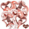 Set di palloncini per compleanno, 14 pezzi, decorazioni per feste di compleanno, palloncini in lattice color oro rosa, palloncini coriandoli in oro rosa, palloncini a forma di cuore