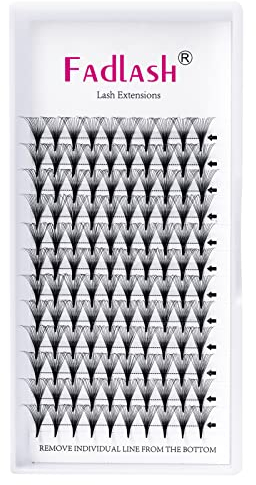 Wimpern Fächer Volumen Wimpern 14D 0,07mm D Curl 10mm Russian Volumen Wimpern Extensions Vorgefertigte Lüfter Premade Russian Lashes Wimpernextensions(14D-0.07-D, 10mm)