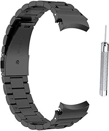 Bagima Ersatzarmband kompatibel mit Samsung Galaxy Watch 4 40 44 mm, Edelstahl-Armband für Galaxy Watch 4 Classic, 46 mm, 42 mm