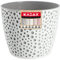 KADAX Blumentopf aus Kunststoff, ⌀ 11 – 21 cm, 5 Farben, einfacher Topf, robuster Pflanztopf, Pflanzkübel, runder Blumentopfschutz für Farn (⌀ 13cm, Grau)