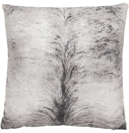 andiamo Kissen Amarillo - gefülltes Dekokissen für Wohnzimmer oder Schlafzimmer 45 x 45 cm grau-schwarz