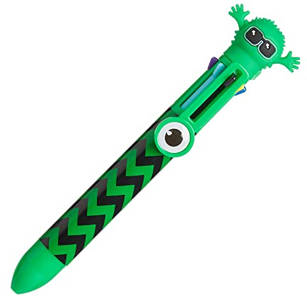 Tinc Multicolour Retractable Ballpoint Pen 6-in-1 Colour Ballpoint Pens for School Office Home | Green