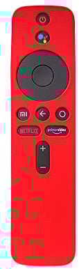 Silikon-Schutzhülle für Xiaomi Mi TV Box S - Fernbedienung,Abdeckungshalter Protetcor für Controller (rot)