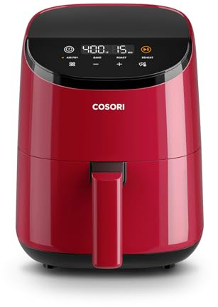 COSORI Freidora de aire de 2,1 litros, mini freidora 4 en 1, para hornear, freír, calentar, 97% menos de aceite, compacta y silenciosa, antiadherente y cesta apta para lavavajillas, 30