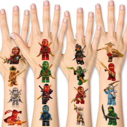 CrinIotyx Tattoo Kinder für tattoos kinder, Hautfreundliche kindertattoos, Kinder Tattoo, für Kindergeburtstagsgeschenk, Partydekoration, Kinderfest(8 Blätter)