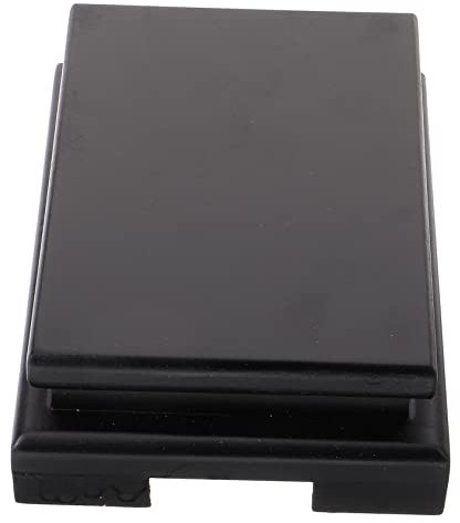 OSALADI Wooden Vase Stand Rectangular Wood Display Stand Solid Wood Base 13x9.5x4.3cm Indoor Plant and Decoration Display Holder for Crafts and Centerpieces