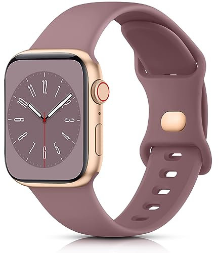 Meliya Cinturino per Apple Watch Cinturino 38mm 40mm 41mm 42mm 44mm 45mm 46mm 49mm, Silicone Cinturino di Ricambio per iWatch SE/Apple Watch Series 10 9 8 7 6 5 4 3 2 1 Ultra