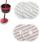 Confezione da 4 cuscinetti di ricambio per mocio Vileda Spin e Clean, lavabili e riutilizzabili, in microfibra, compatibili con Vileda Spin Mop Head per la pulizia dei pavimenti (4 cuscinetti grigi)