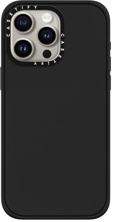 CASETiFY Impact Case for iPhone 15 Pro Max [4X Military Grade Drop Tested / 8.2ft Drop Protection] - Matte Black