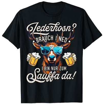 Trachten Tshirt Herren Trachtenshirt Passend für Oktoberfest T-Shirt
