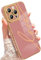 Fiyart Entworfen für iPhone 15 Pro Max Hülle Cute Love Plating für Frauen Mädchen mit Displayschutzfolie Kamera Schutz Luxus Galvanisiert TPU Handyhülle für iPhone 15 Pro Max 6.7 Rosa