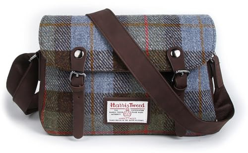 ICObuty Harris Tweed Crossbody Bag Women Small Shoulder Bag with Adjustable Strap, Macleod Plus