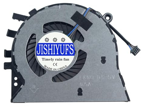 JISHIYUFS Nuova ventola di raffreddamento della CPU per notebook HP 17-by 17-BY0053C 17-BY0017CY 17-BY0021DX 470 G7 Series Laptop L22529-001 NS85B00-17K22 L22531-001 DFS541105FC0T FKN0 DC5V 0,5A