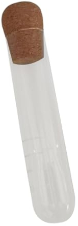 perfk Infusor de té de tubo de vidrio, infusor de té transparente, colador de tubo a granel, filtro de tubo de prueba de té para té suelto para tazas,