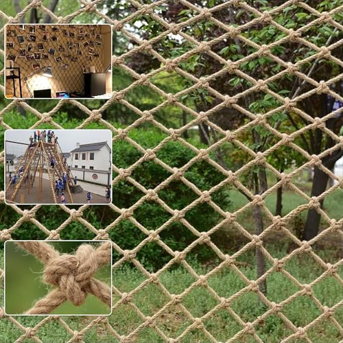 Rete di corda di canapa di sicurezza per bambini arrampicata rete di sicurezza casa sull'albero arrampicata bambini corda rete balcone scale recinzione ringhiera giardino parco giochi protezione