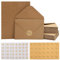 60 SäTze Klappkarten Blanko mit Umschlag,BriefumschläGe Kraftpapier Karten mit Umschlag Kraftpapier UmschläGe BriefumschläGe Hochzeit Kraftpapier Karten UmschläGe C6 Pocketfold Karte Karten Basteln