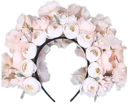Mllepjdh Wunderschöner Seidenblumen-Haarschmuck, elegantes Haar-Accessoire mit Blumen-Akzent für Brautjungfern, Wie beschrieben