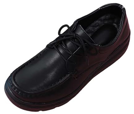 Generico Scarpe Basse Mocassini Bassi in Morbida Pelle da Donna, Leggeri, Eleganti, da Passeggio Scarpe 𝗯lu Eleganti (Black, 38)