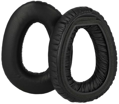vhbw 2X Ohrpolster kompatibel mit Sennheiser PXC550 | MB660 UC, PXC480, PXC 550-II Kopfhörer Headset, Schaumstoff / Kunststoff Schwarz