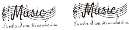 DIYEAH 2pcs Safe Home Wallpaper Music Note Decal Removable Wall Sticker for Living Decor